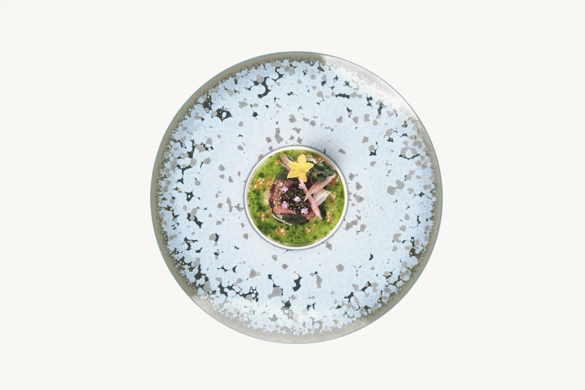 Balfego-Thunfisch – Daikon, Mioga, Shishitopfeffer, Kristal Caviar